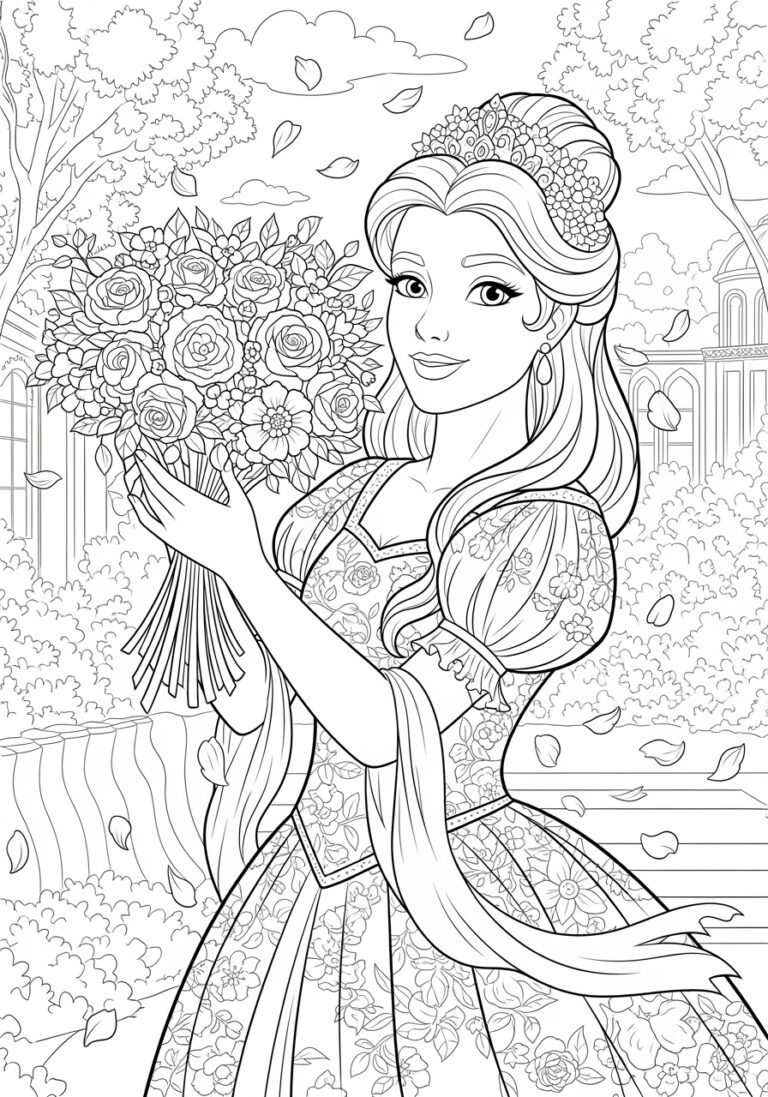 Princess Sarah Coloring Page