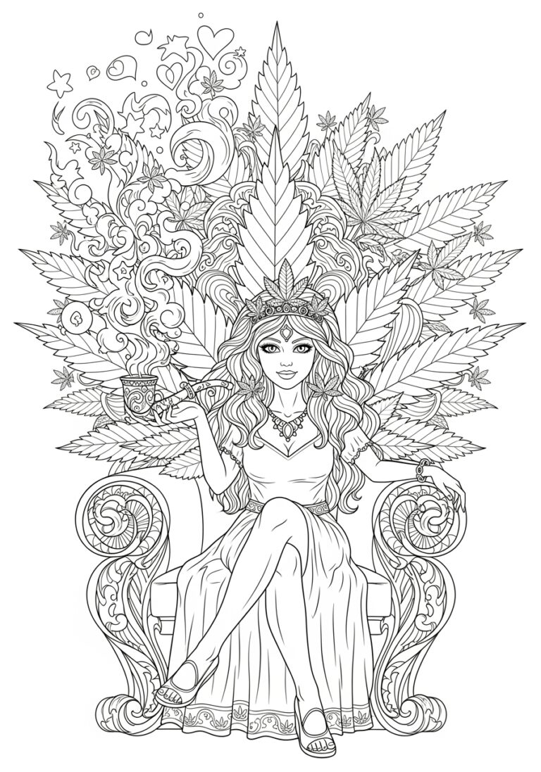 Princess Stoner Coloring Page