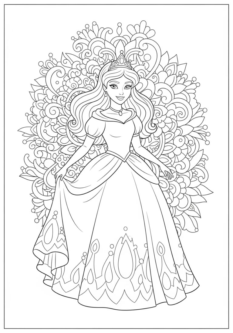 Princess Tracing Page