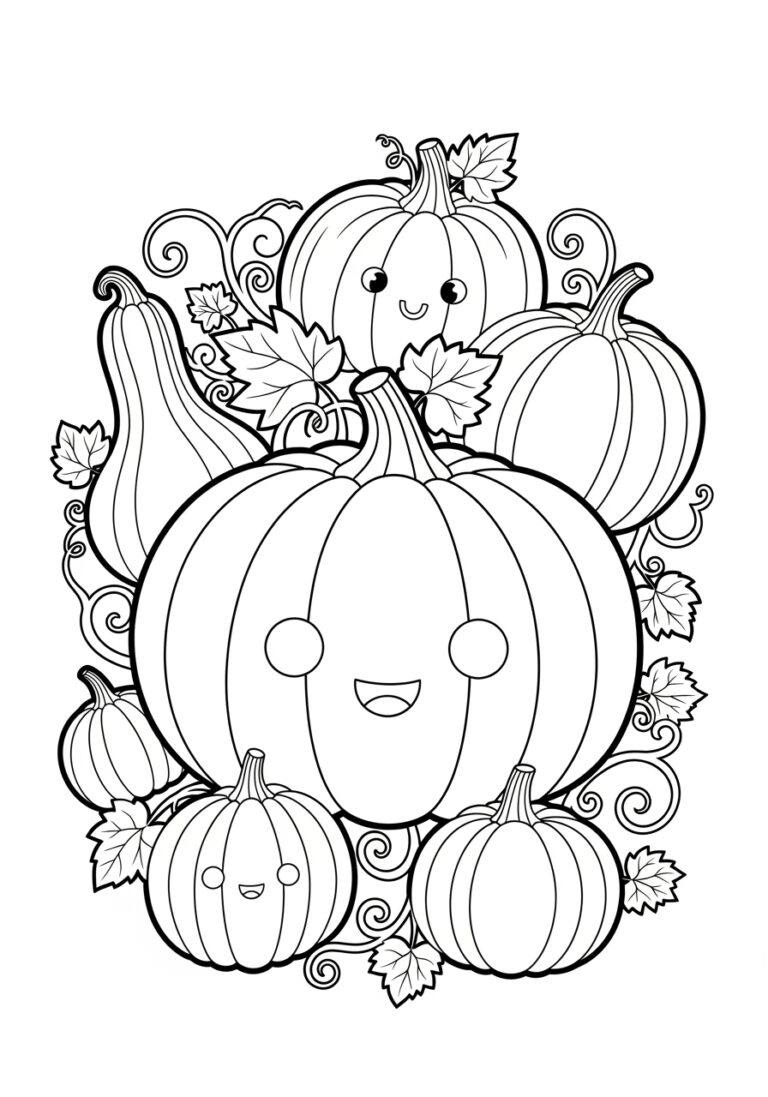 Pumpkin Coloring Craft
