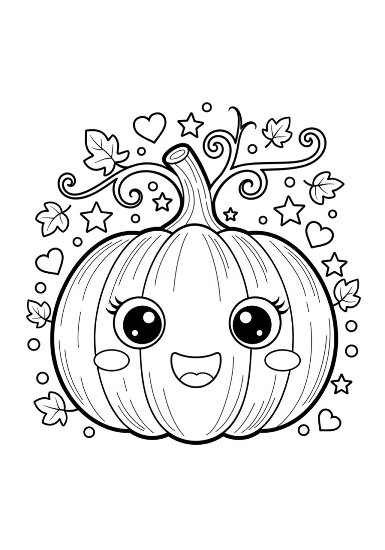 Pumpkin Printout for Coloring