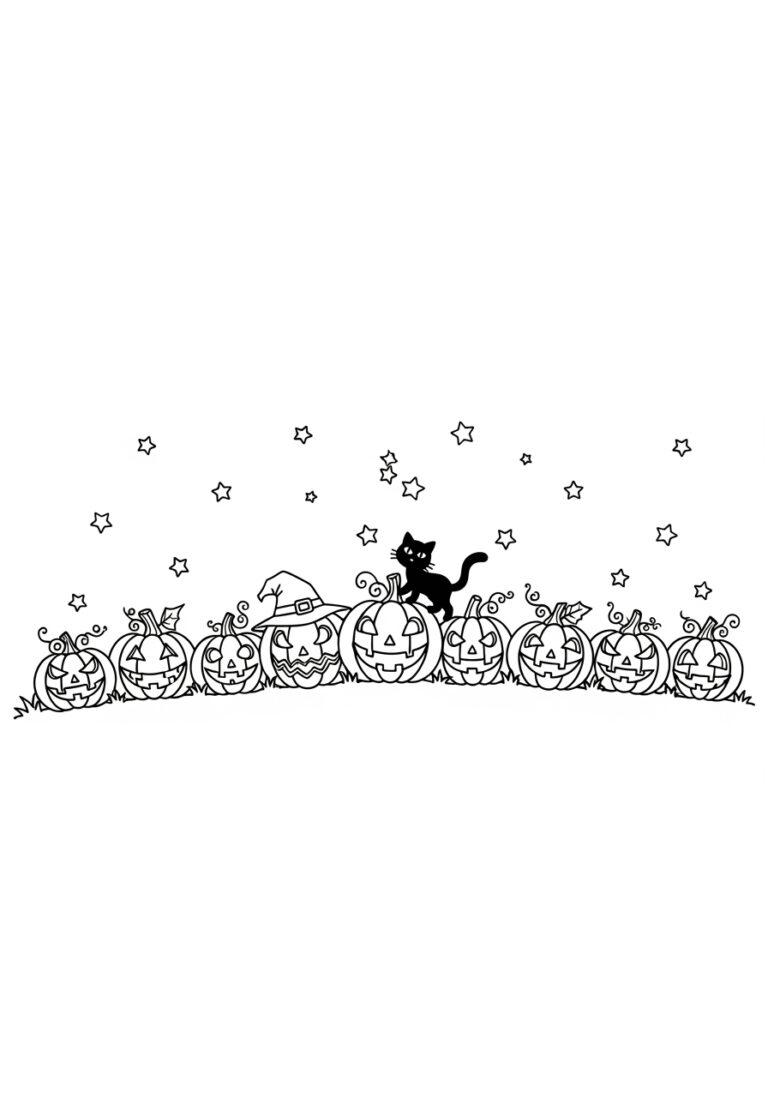 Small Halloween Coloring Page