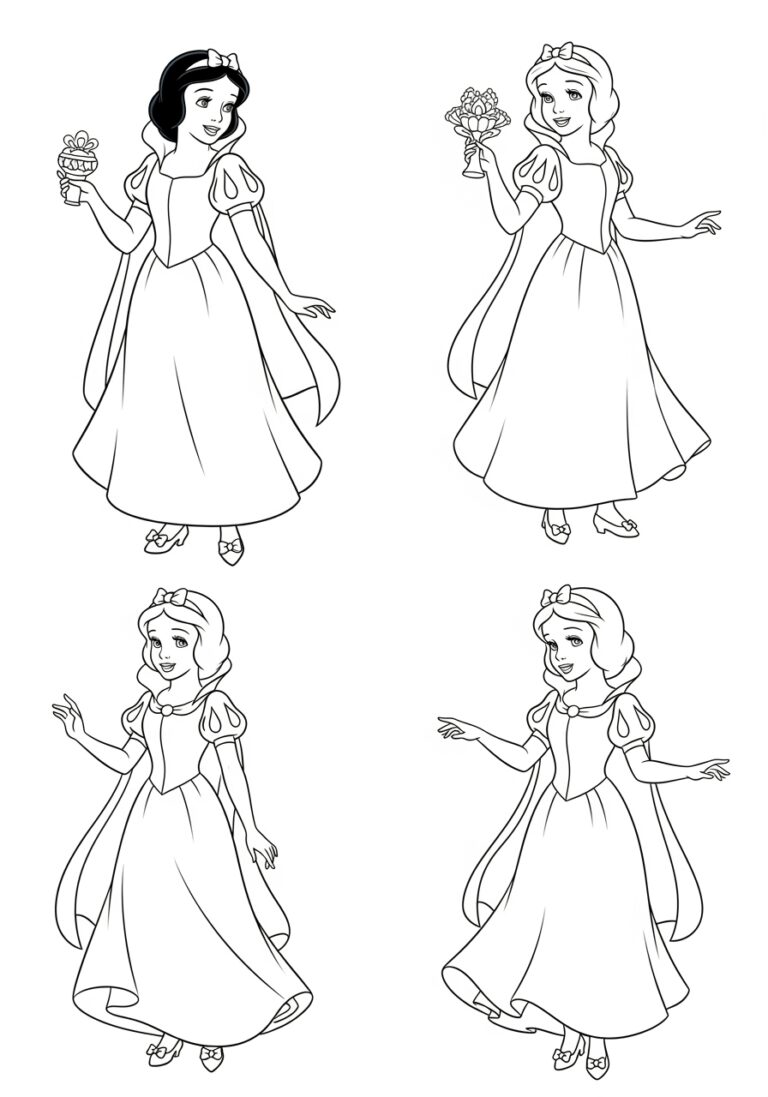Snow White Printable Image Coloring Page