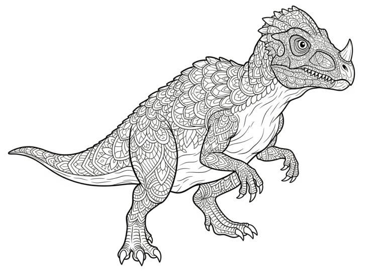 Stygimoloch Coloring Page to Print and Enjoy