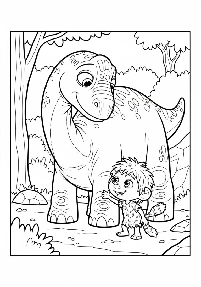 The Good Dinosaur Picture to Print Out and Color