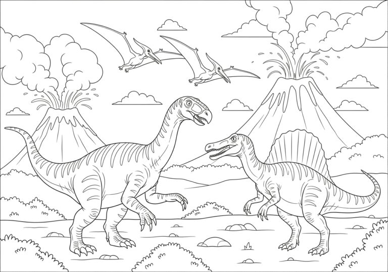 Therizinosaurus Coloring Page