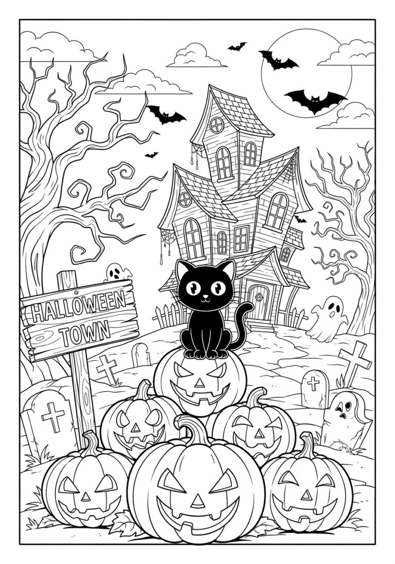 This is Halloween Coloring Page