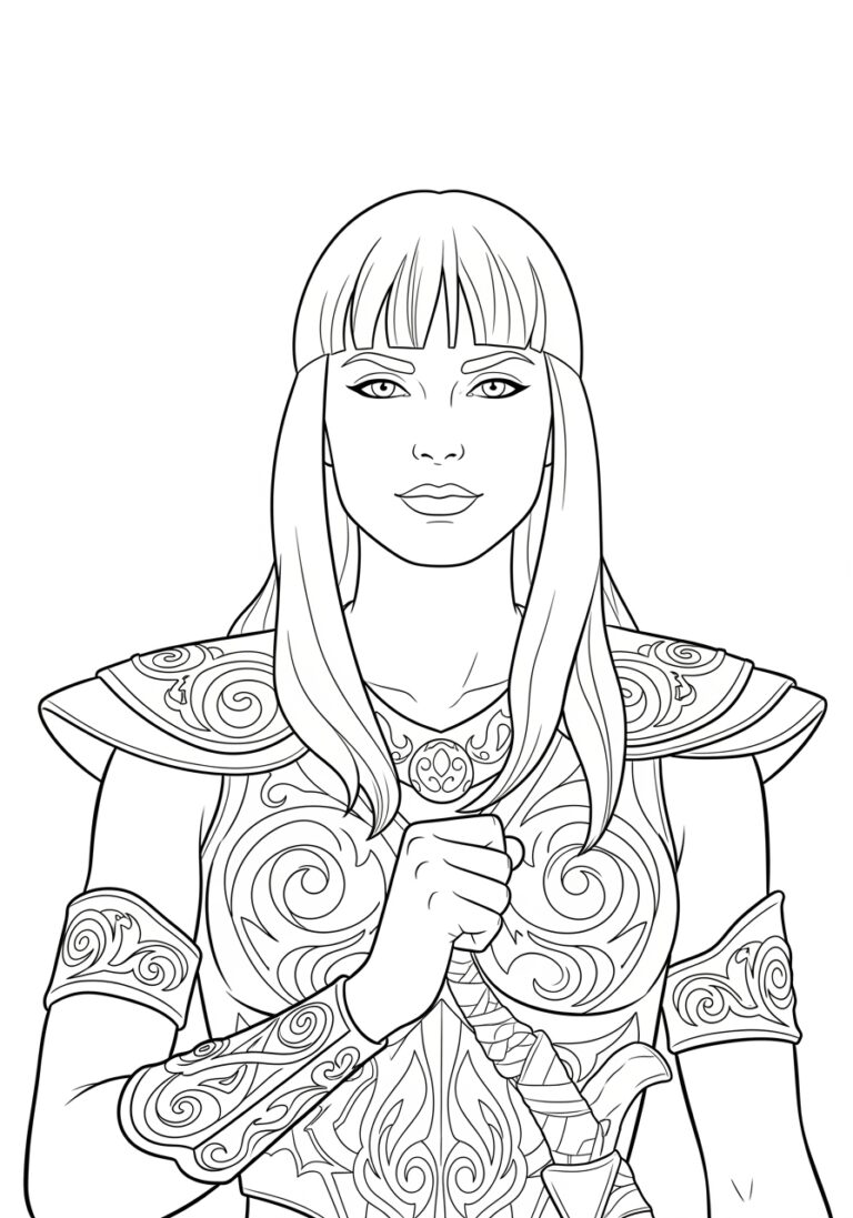 Xena Warrior Princess Coloring Page
