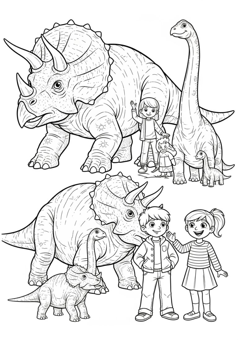 Dino Dana Coloring Page to Print Out and Color