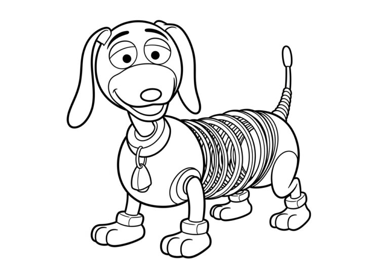 Slinky Dog Coloring Page