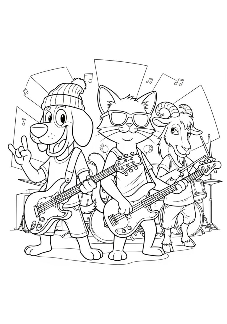 Rock Dog Coloring Page