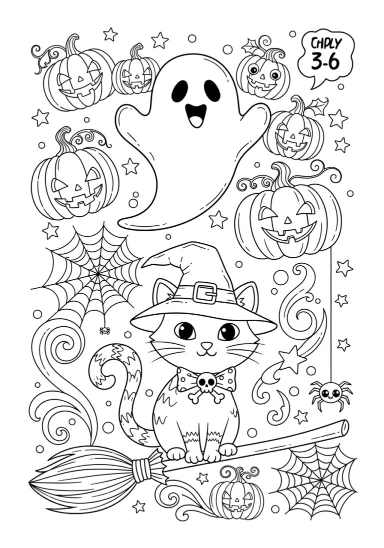 Halloween Coloring Page for 5th Graders
