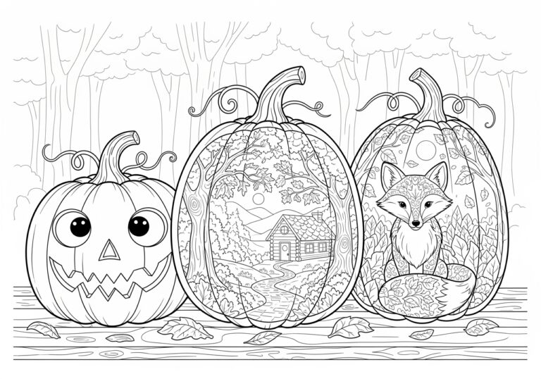 Pumpkin Coloring Idea