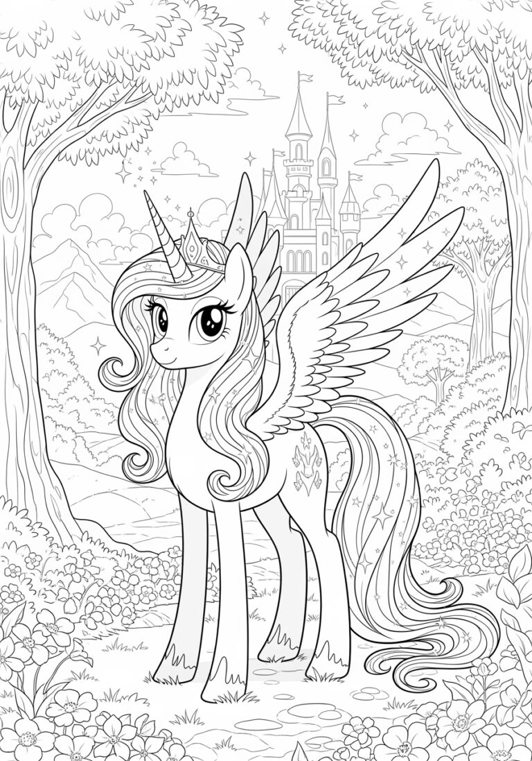 Princess Twilight Sparkle Coloring Page